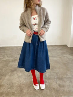 Louie Jacket - Smoke -Fashion Shop IMG 7782 le bon shoppe sweater zip brown