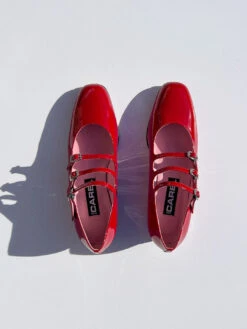 Ariana Patent Leather Heel - Red -Fashion Shop IMG 7834 carel mary jane heel red