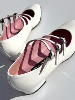 Ariana Patent Leather Heel - White -Fashion Shop IMG 7844 carel mary jane heel white