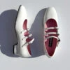 Ariana Patent Leather Heel - White -Fashion Shop IMG 7847 carel mary jane heel white