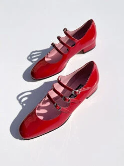 Ariana Patent Leather Heel - Red -Fashion Shop IMG 7859 carel mary jane heel red