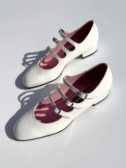 Ariana Patent Leather Heel - White -Fashion Shop IMG 7861 carel mary jane heel white