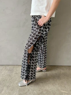 Evelyn Bow Tie Pant - Bows -Fashion Shop IMG 7907 le bon shoppe tee white