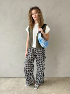 Medium Nylon Crescent Bag - Clouds -Fashion Shop IMG 7912 baggu shoulder bag cloud