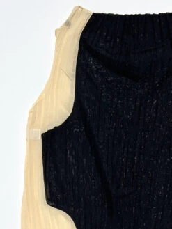 Mockneck Tank - Black/Cream -Fashion Shop IMG 8151 nin tank beige