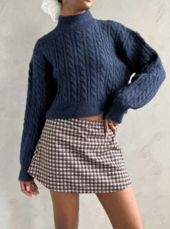 Darcy Skort - Cocoa Plaid 10 Darcy Skort - Cocoa Plaid -Fashion Shop IMG 8186 nia sweater blue ac9a89ca 14b4 4105 ac4a 3b7524a84bc1