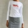 Dana Long Sleeve Tee - Pomodoro -Fashion Shop IMG 8255 nia skort grey 0e72c990 b865 4f3d 8797 b8cedc86e5a6