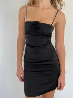 Rosa Mini Dress - Black