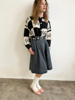 Farm Girl Skirt - Black Denim 15 Farm Girl Skirt - Black Denim -Fashion Shop IMG 8349 le bon shoppe skirt black