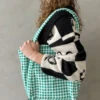 Mini Cloud Bag - Green Gingham 2 Mini Cloud Bag - Green Gingham -Fashion Shop IMG 8396 baggu tote bag gingham green