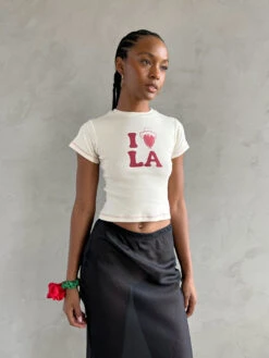 Fruit Face Baby Tee - I <3 LA 13 Fruit Face Baby Tee - I <3 LA -Fashion Shop IMG 8497 fruit face tee la