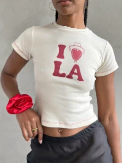 Fruit Face Baby Tee - I <3 LA