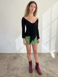 Alana Blouse - Black -Fashion Shop IMG 8671 laagam top black