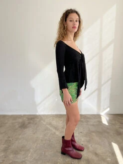 Alana Blouse - Black -Fashion Shop IMG 8674 laagam top black