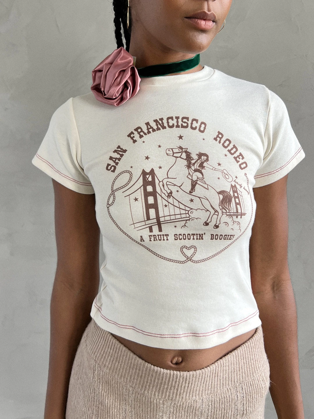 Fruit Face Baby Tee - SF Rodeo 5 Fruit Face Baby Tee - SF Rodeo - Image 3