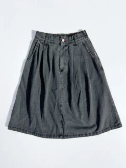 Farm Girl Skirt - Black Denim 12 Farm Girl Skirt - Black Denim -Fashion Shop IMG 8689 le bon shoppe skirt black