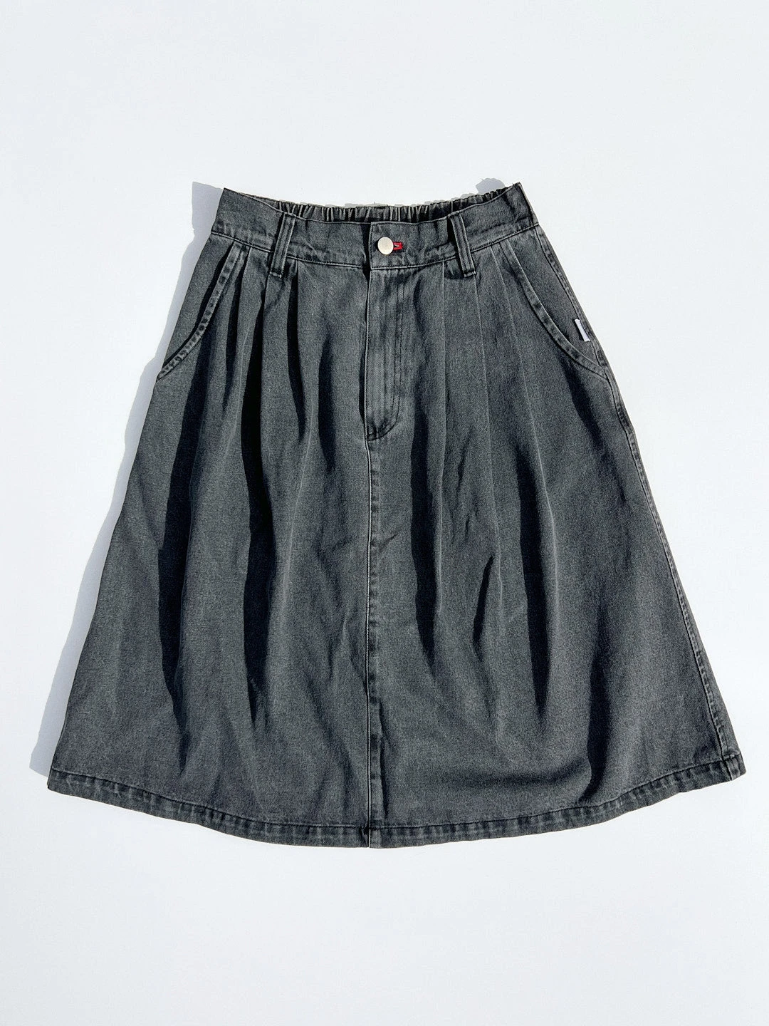 Farm Girl Skirt - Black Denim 5 Farm Girl Skirt - Black Denim - Image 3