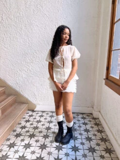 Petra Blouse - Cashew Rosette -Fashion Shop IMG 8927 lisa says gah prespring petra blouse white