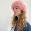Libby Faux Fur Hat - Ivory/Pink 1 Libby Faux Fur Hat - Ivory/Pink -Fashion Shop IMG 9030 colin locascio hat pink