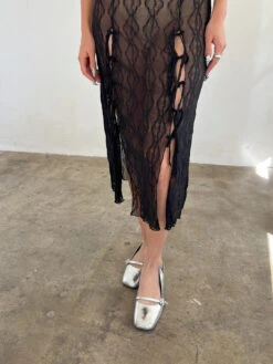 Mariposa Lace Midi Dress - Night 17 Mariposa Lace Midi Dress - Night -Fashion Shop IMG 9075 find me now dress bow black