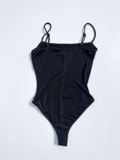 Athena Bodysuit - Black Slinky