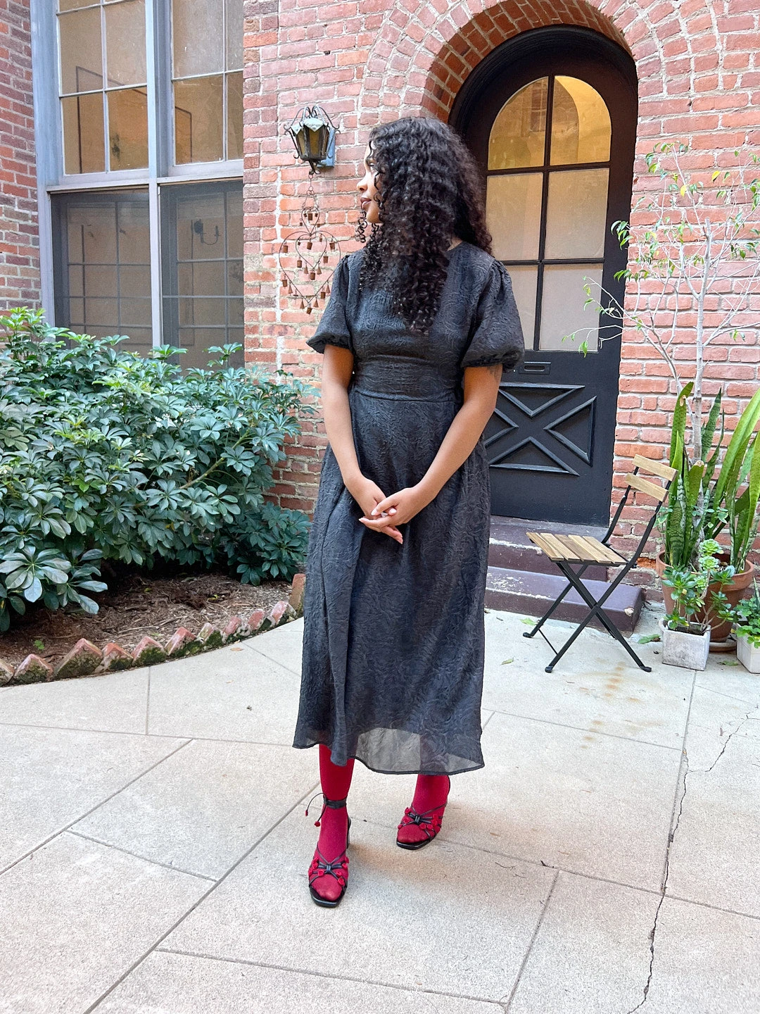 Gianna Dress - Black Rosette 14 Gianna Dress - Black Rosette - Image 12