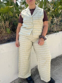 Meryl Set - Pistachio Plaid -Fashion Shop IMG 9442