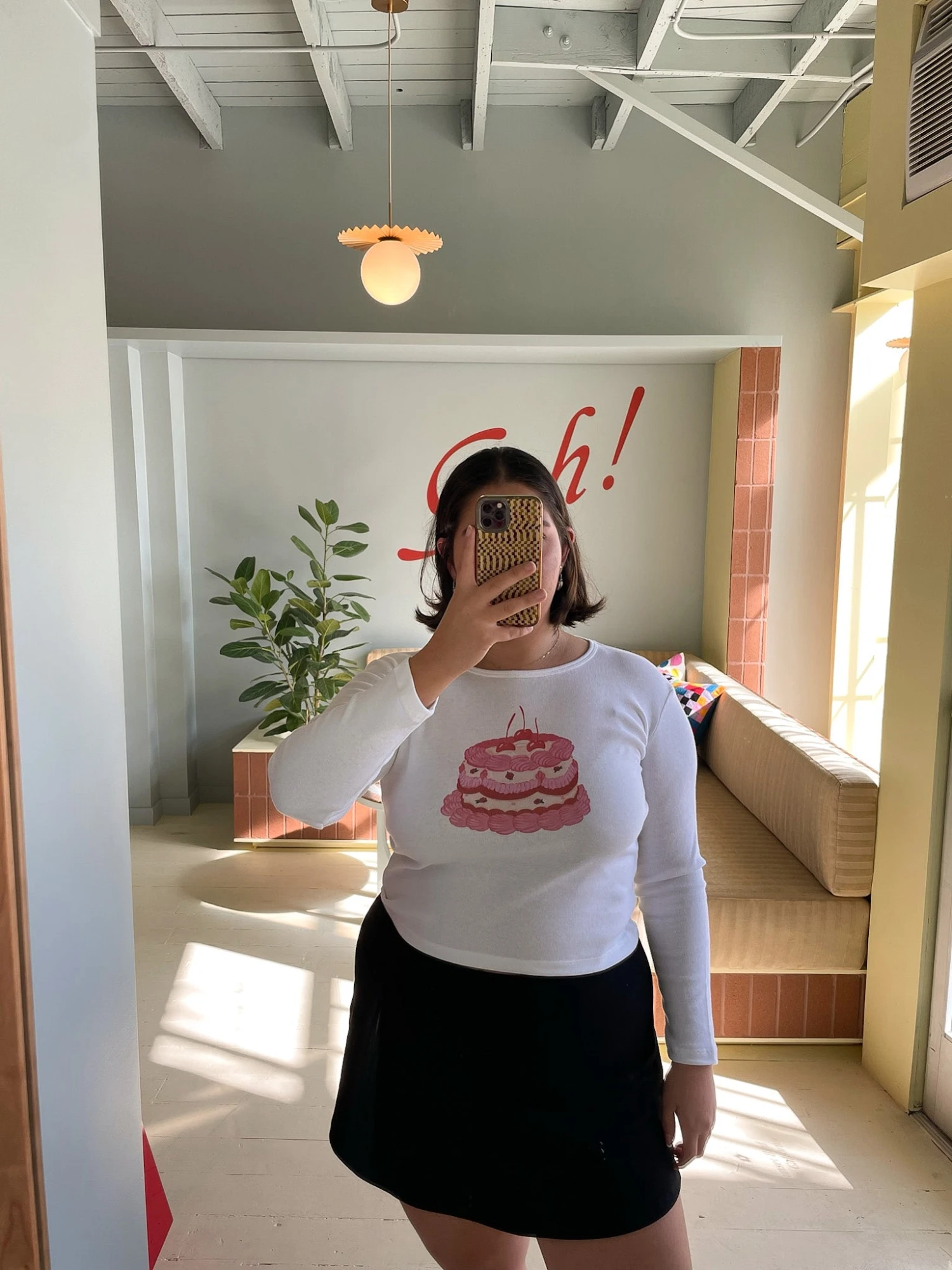 Dana Long Sleeve Tee - White/Cake 8 Dana Long Sleeve Tee - White/Cake - Image 6