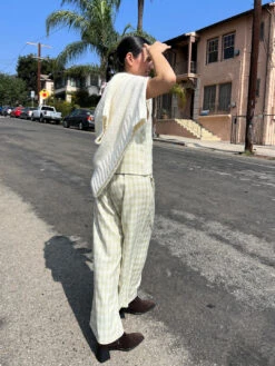 Meryl Set - Pistachio Plaid -Fashion Shop IMG 9519