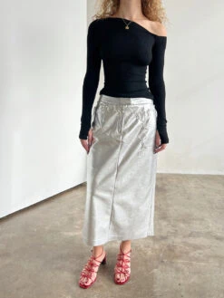 Ginny Top - Black -Fashion Shop IMG 9640 jakke skirt silver f5e444bf 39de 42a8 88d3 ac68a903ddc8