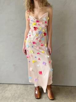 Likes Me Not Dress - Sand -Fashion Shop IMG 9978 tyler mcgillavry dress flower