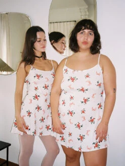 Hazel Mini Dress - Pointelle Bouquet