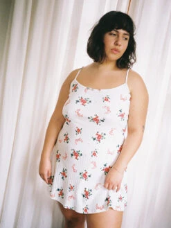 Hazel Mini Dress - Pointelle Bouquet -Fashion Shop LIND159 009 lisa says gah bisou hazel dress pointelle