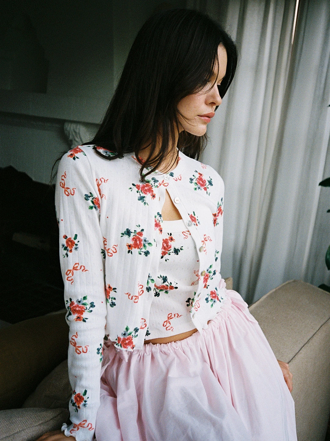 Poppy Cardi - Pointelle Bouquet 8 Poppy Cardi - Pointelle Bouquet - Image 6