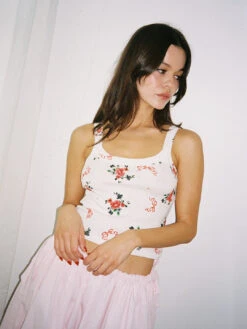 Harley Tank - Pointelle Bouquet 19 Harley Tank - Pointelle Bouquet -Fashion Shop LIND159 025 lisa says gah bisou harley tank pointelle