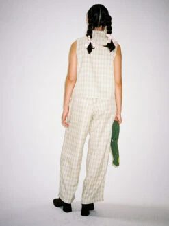 Meryl Set - Pistachio Plaid -Fashion Shop LIND335 035