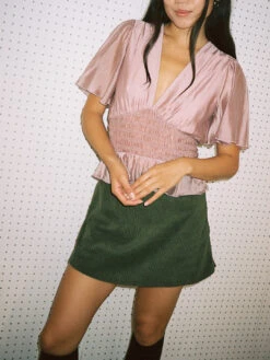 Charlotte Top - Ballet Pink Organza -Fashion Shop LIND504 027 lisa says gah blouse pink