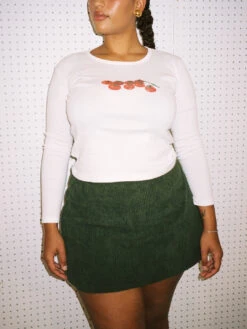 Dana Long Sleeve Tee - Pomodoro -Fashion Shop LIND504 037 lisa says gah tee tomato