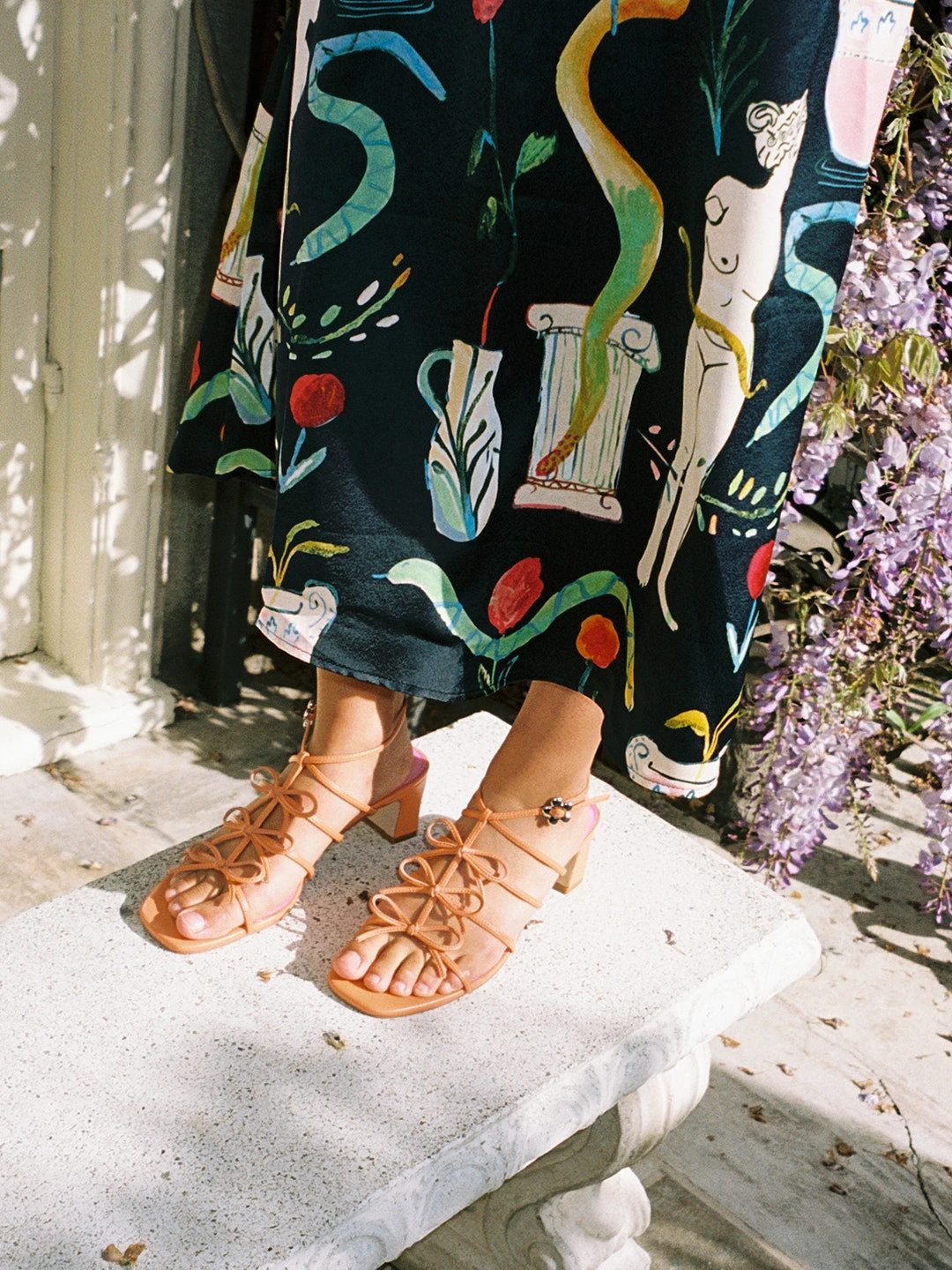 Carrie Bow Sandal - Creamsicle/Rouge 11 Carrie Bow Sandal - Creamsicle/Rouge - Image 9