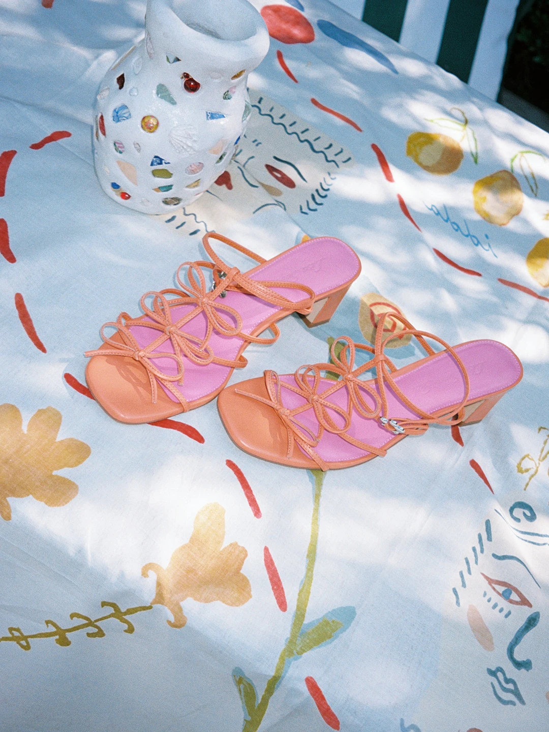 Carrie Bow Sandal - Creamsicle/Rouge 7 Carrie Bow Sandal - Creamsicle/Rouge - Image 5