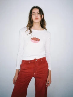 Dana Long Sleeve Tee - Cherry Bowl -Fashion Shop LIND632 045 lisa says gah cherry tee