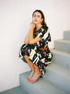 Carrie Bow Sandal - Silver/Pink -Fashion Shop LIND632 143 lisa says gah dress museum fbe8bff3 8449 4547 b393 441b3b85ac3f