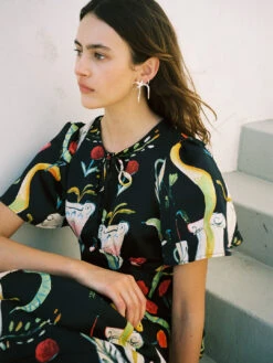 Bows Earrings - Silver -Fashion Shop LIND632 145 lisa says gah dress museum 5bfacc8f fd8e 48d9 a179 fea9dd567d7c