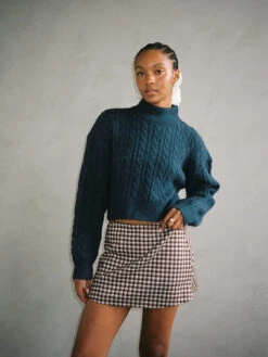 Banff Sweater - Navy -Fashion Shop LIND682 018 nia sweater blue