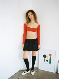 El Tigre Chiquito Crop Top - Tomate 11 El Tigre Chiquito Crop Top - Tomate -Fashion Shop LIND852 011 belle the label balloon skirt black