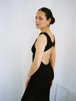 Valentina Midi Dress - Black -Fashion Shop LIND852 076 gil rodriguez valentina dress black