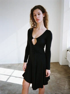 Singer Dress - Black -Fashion Shop LIND852 077 geel singer dress black