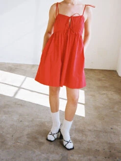 Mochi Dress - Red -Fashion Shop LIND852 079 nia mochi dress red