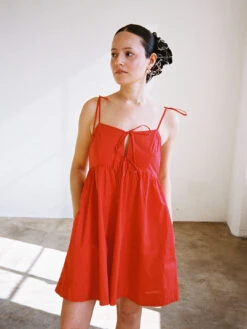 Mochi Dress - Red -Fashion Shop LIND852 080 nia mochi dress red