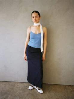 The Long Cami - Dusty -Fashion Shop LIND852 099 cou cou cami blue